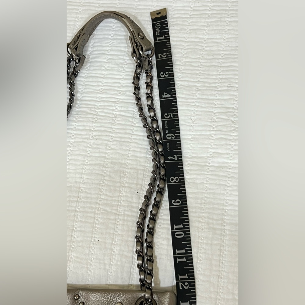Vintage Yaumi K vegan leather crossbody handbag with crystals - Picture 10 of 14